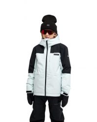 Kurtka śniegowa techniczna dla Chłopcy FOREVER 20K Niebieski. Białe kurtki i płaszcze dla chłopców Quiksilver, bez wzorów, z gore-texu, klasyczne, bez kaptura. Za 649.99 zł.