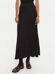 OUI Spódnica plisowana 89176 Czarny Regular Fit. Czarne spódnice damskie Oui, bez wzorów, z syntetyku, plisowane. Za 499.99 zł.