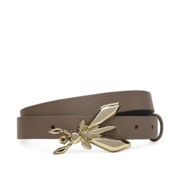 Pasek Damski Patrizia Pepe. Brązowe paski damskie Patrizia Pepe, bez wzorów. Za 449.99 zł.