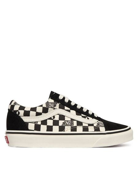 Vans Tenisówki Old Skool VN000D2VBMA1 Czarny. Czarne buty sportowe chłopięce Vans, bez wzorów, ze skóry, bez zapięcia. Za 205.99 zł.