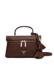 Guess Torebka Danielle Mini HWZG22 27770 Brązowy. Brązowe torebki do ręki damskie Guess, z aplikacjami, ze skóry, bez dodatków. Za 544.99 zł.