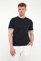 Sweter męski z krotkim rękawem LIU JO. Swetry przez głowę męskie Liu Jo, l, bez wzorów, bez kołnierzyka. Za 429.00 zł.