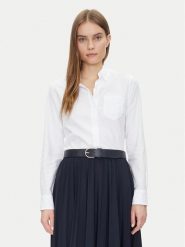 Gap Koszula 886912-02 Biały Regular Fit. Białe bluzki damskie GAP, s, bez wzorów, z bawełny, bez kołnierzyka, bez ramiączek. Za 129.99 zł.