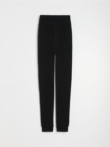Legginsy z gumką w pasie - czarny. Czarne legginsy damskie Sinsay, l, bez wzorów. Za 39.99 zł.