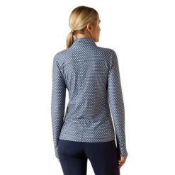 Damska koszulka jeździecka z zamkiem 1/4 Ariat Lowell 3.0. Niebieskie t-shirty damskie Ariat, l, bez wzorów, z elastanu, młodzieżowe, bez kołnierzyka. Za 308.45 zł.
