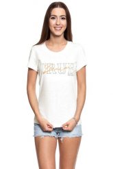 MUSTANG T SHIRT DAMSKI Alexia C Print 1008941 2020. Białe t-shirty damskie Mustang, s, bez wzorów, bez kołnierzyka. W wyprzedaży za 39.99 zł.