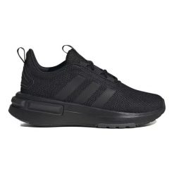 Buty adidas Racer Tr23 K IF0148 czarne. Czarne obuwie sportowe damskie bez wzorów, z gumy, na fitness i siłownię, adidas racer. Za 378.90 zł.