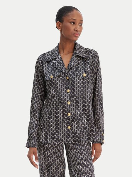 Marciano Guess Koszula 6RGH12 7435A Czarny Regular Fit. Czarne bluzki damskie Marciano Guess, z aplikacjami, z syntetyku, bez kołnierzyka, bez ramiączek. Za 596.99 zł.