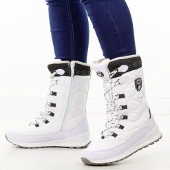 Białe zimowe śniegowce damskie z membraną American Club Softshell Sn88/25. Białe śniegowce i trapery damskie American CLUB, z jeansu. Za 259.00 zł.