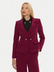 Rinascimento Marynarka CFC0119983003 Bordowy Regular Fit. Czerwone żakiety damskie Rinascimento, s, bez wzorów, z syntetyku. Za 349.99 zł.