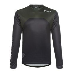 Longsleeve rowerowy męski Northwave Sharp. Czarne bluzy męskie Northwave, l, bez wzorów, bez kaptura. Za 209.99 zł.