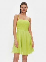 Rinascimento Sukienka koktajlowa CFC0117833003 Zielony A-Line Fit. Zielone sukienki damskie Rinascimento, xs, bez wzorów, z syntetyku, wizytowe, bez kołnierzyka, bez ramiączek. Za 399.99 zł.