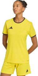 Koszulka damska adidas Entrada 26 Jersey żółta JZ2493 XL. Żółte t-shirty damskie Adidas, xl, bez wzorów, z jersey, bez kołnierzyka. Za 86.34 zł.