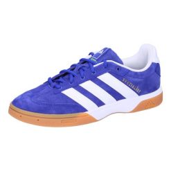 Buty halowe adidas Spezialist. Białe buty sportowe męskie Adidas, bez zapięcia, do piłki ręcznej. Za 377.00 zł.