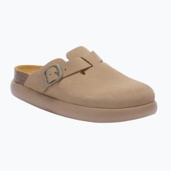 Klapki damskie Scholl Fae Chunky. Brązowe klapki damskie Scholl, bez wzorów, z materiału, eleganckie, bez obcasa. Za 509.99 zł.