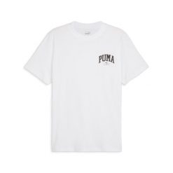 Męska koszulka PUMA SQUAD PUMA White. Białe koszulki sportowe męskie Puma, m, bez wzorów, z bawełny, bez kołnierzyka, bez ramiączek, na jogę i pilates. Za 186.00 zł.
