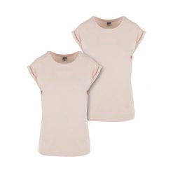 Koszulka damska Urban Classics extended shoulder (x2). Czerwone koszulki sportowe damskie Urban Classics, bez wzorów, bez kołnierzyka, bez ramiączek. Za 149.50 zł.