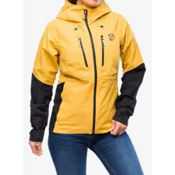 Kurtka przeciwdeszczowa damska Didriksons Indus Jacket 2. Żółte kurtki sportowe damskie Didriksons, bez wzorów, bez kaptura, trekkingowe. Za 755.99 zł.