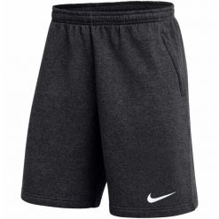 Spodenki krótkie męskie Nike Park 26 Fleece. Czarne krótkie spodenki sportowe męskie Nike, m, bez wzorów, z bawełny. Za 141.99 zł.