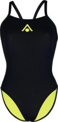 Aqua Sphere Essential Kostium kąpielowy z wiązaniem na plecach, UK 28. Czarne kostiumy jednoczęściowe damskie Aquasphere, bez wzorów, z poliesteru, wakacyjne, na fitness i siłownię. Za 119.38 zł.