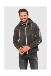 EMPORIO ARMANI Szara męska kurtka z tkaniny technicznej extra shiny glass, Rozmiar 54. Szare kurtki męskie Emporio Armani, m, bez wzorów, z tkaniny, bez kaptura. W wyprzedaży za 950.99 zł.