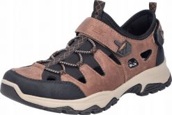 Rieker Sandals B8375-90 Brązowe 43. Brązowe sandały męskie Rieker, bez zapięcia. Za 306.44 zł.