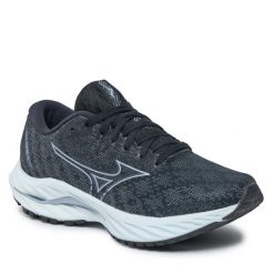 Buty do biegania Mizuno. Czarne obuwie sportowe damskie Mizuno, bez wzorów, do biegania, mizuno wave. Za 749.99 zł.