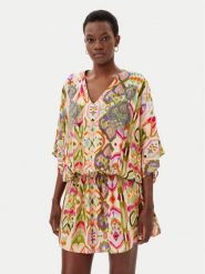 LOLA CASADEMUNT Sukienka letnia LS2516049 Kolorowy Regular Fit. Sukienki damskie LOLA CASADEMUNT, na lato, s, bez wzorów, z wiskozy, bez kołnierzyka, bez ramiączek. Za 419.99 zł.