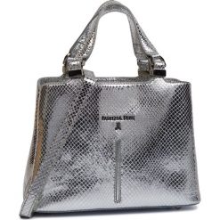 Torebka PATRIZIA PEPE - 2V8472/A4T2-F1ZH Silver Animalier. Szare torebki do ręki damskie Patrizia Pepe, bez wzorów, ze skóry, klasyczne, bez dodatków. W wyprzedaży za 739.00 zł.