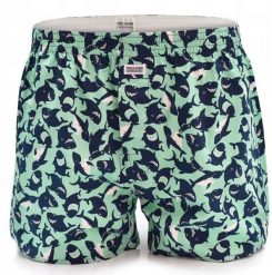 Męskie Bokserki Bawełniane - Pako Jeans - Wesołe Rekiny. Bokserki męskie Pako Jeans, l, bez wzorów, z bawełny. Za 33.00 zł.