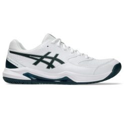 Buty do tenisa Asics Gel-Dedicate 8. Białe buty sportowe męskie Asics, bez zapięcia, tenisowe. Za 366.50 zł.