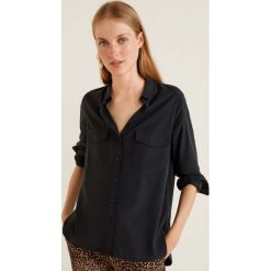 Mango - Koszula Flap. Brązowe koszule damskie Mango, z materiału, klasyczne, z klasycznym kołnierzykiem, z długim rękawem. Za 139.90 zł.