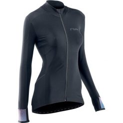 Damski jersey z długim rękawem Northwave Fahrenheit. Czarne bluzy sportowe damskie Northwave, bez wzorów, z jersey, bez kaptura, rowerowe. Za 382.50 zł.
