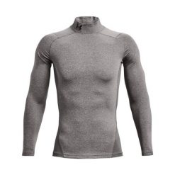 Pod koszulą z wysokim kołnierzykiem Under Armour Coldgear®. Czarne koszule męskie Under Armour, m, bez wzorów, z elastanu, bez kołnierzyka, bez ramiączek. Za 183.65 zł.