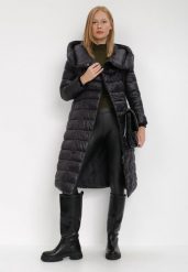 Czarna Kurtka Loukylus. Czarne kurtki damskie Born2be, l, z aplikacjami, z tkaniny. Za 149.99 zł.