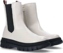 Tommy Hilfiger Tommy Hilfiger damskie botki BOOTIE IVORY T3A5-33058-1355101-101 35. Botki damskie Tommy Hilfiger, bez obcasa, bez zapięcia. Za 469.99 zł.