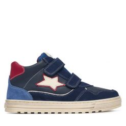 Sneakersy Naturino. Niebieskie trampki i tenisówki chłopięce Naturino, bez wzorów, bez zapięcia. Za 484.99 zł.