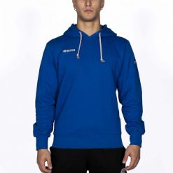 Niebieska Bluza Errea Warren Dorosłych. Niebieskie bluzy męskie ERREA, m, bez wzorów, z bawełny, z kapturem. Za 223.99 zł.