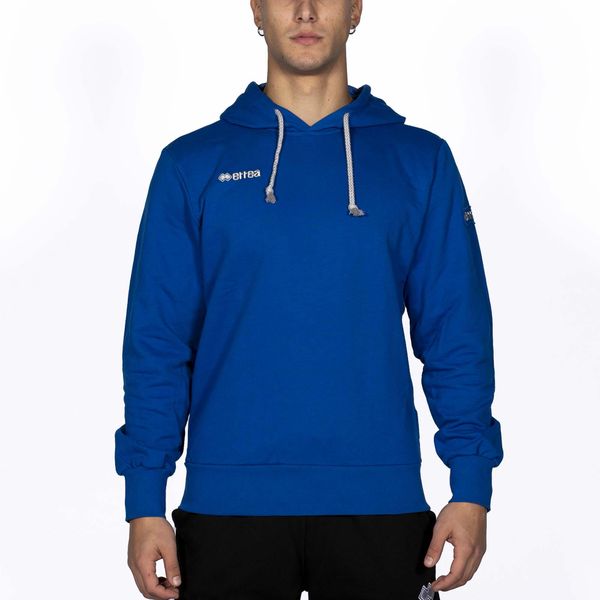 Niebieska Bluza Errea Warren Dorosłych. Niebieskie bluzy męskie ERREA, m, bez wzorów, z bawełny, z kapturem. Za 224.99 zł.