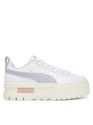 Puma Sneakersy Mayze Lth Jr 384527 33 Biały. Białe buty sportowe dziewczęce Puma, bez wzorów, ze skóry, bez zapięcia. Za 279.99 zł.