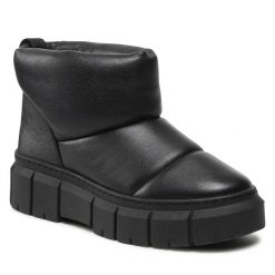 Botki Lasocki. Czarne botki damskie Lasocki, bez obcasa, na płaskiej podeszwie, bez zapięcia. Za 269.99 zł.