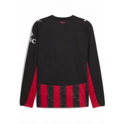 Męska koszulka domowa z długim rękawem AC Milan 25/26 PUMA. Czarne koszulki sportowe męskie Puma, m, bez wzorów, bez kołnierzyka, bez ramiączek, do piłki nożnej. Za 466.50 zł.