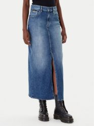 G-Star Raw Spódnica jeansowa Viktoria D24385-E106 Niebieski Regular Fit. Niebieskie spódnice damskie G-Star Raw, bez wzorów, z bawełny, retro. Za 419.99 zł.