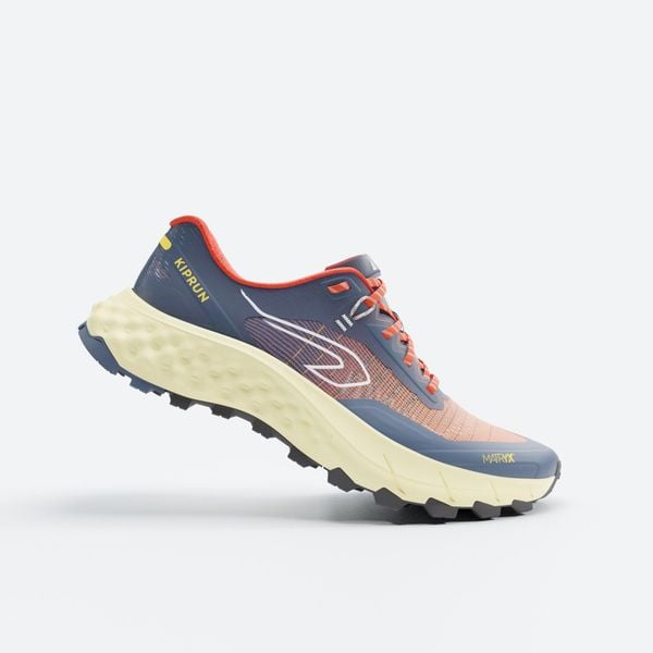 Buty do biegania w terenie męskie Kiprun MT Cushion 2. Brązowe buty sportowe męskie KIPRUN, z kauczuku, bez zapięcia, do biegania. Za 449.99 zł.
