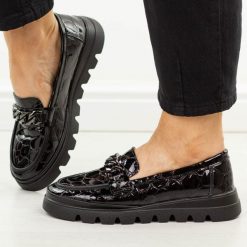 Czarne skórzane mokasyny damskie Filippo Dp8004/26. Czarne mokasyny damskie Filippo, z jeansu, biznesowe. Za 279.00 zł.
