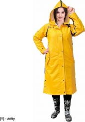 R.E.I.S. PPDPU-LADY - Płaszcz przeciwdeszczowy damski z kapturem, 65% PU/PCV, 35% podszewka 100% poliester typu tafta 210T S. Płaszcze damskie R.E.I.S., s, bez wzorów, z poliesteru, z kapturem. Za 157.92 zł.