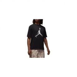 Koszulka sportowa męska Nike Jordan Brooklyn. Czarne koszulki sportowe męskie Nike, m, bez wzorów, z bawełny, bez kołnierzyka, bez ramiączek, trekkingowe. Za 243.00 zł.