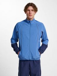 Bluza dresowa zapinana na zamek błyskawiczny Hummel Pulse. Niebieskie bluzy męskie Hummel, xl, bez wzorów, z dresówki, bez kaptura. Za 193.00 zł.