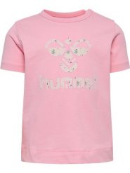 T-shirt dla dziewczynki Hummel Jocha. Czerwone t-shirty i topy dla dziewczynek Hummel, bez wzorów, z bawełny, bez ramiączek. Za 117.00 zł.