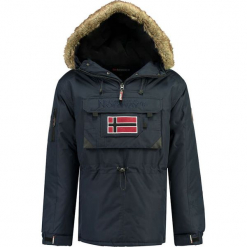 Parka "Beco" w kolorze granatowym. Parki męskie marki bonprix. W wyprzedaży za 409.95 zł.